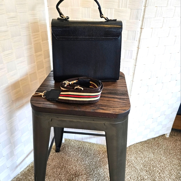 Dune london black shoulder bag with removable crossbody strap - Picture 2 of 5